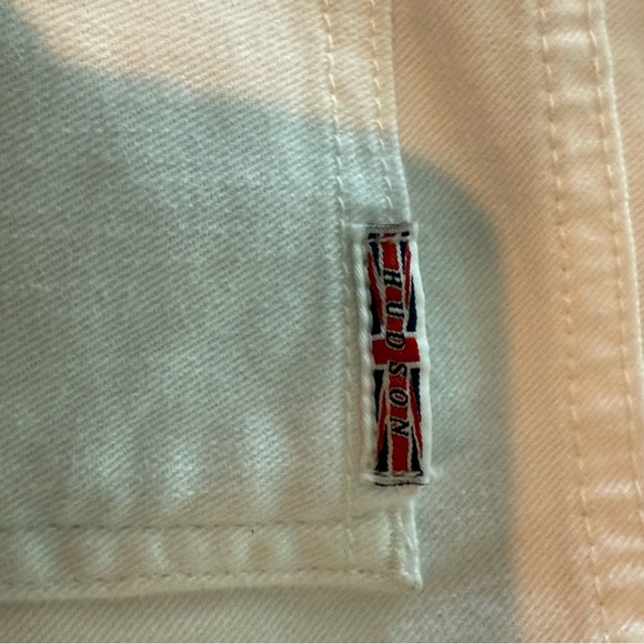 NEW Hudson Muse Crop Skinny 5โ Cuff White Jeans - Picture 10 of 12